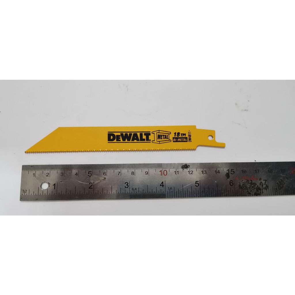 SW13 ใบเลื่อยชัก Dewalt ตัดเหล็ก 18TPI ยาว 6 นิ้ว ของแท้