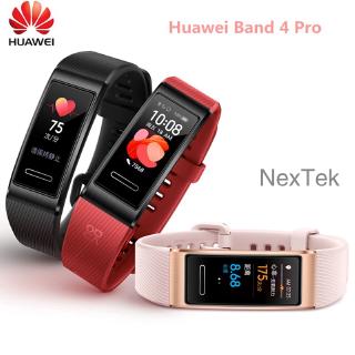 แท้100% Huawei Band 4 Pro GPS Smart Band 0.95 Colorful SpO2 Blood Oxygen Proactive Health Monitoring Sport Bracelet หัวเว่ยวง 4 Pro GPS วงสมาร์ท 0.95 สีสัน SpO2 ออกซิเจนในเลือดตรวจสอบสุขภาพเชิงรุกสร้อยข้อมือกีฬา