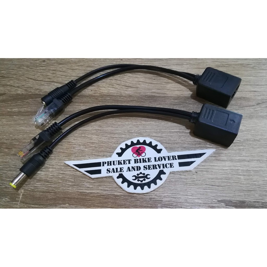 อะแดปเตอร์สาย lan ethernet poe+splitter poe cable จ่ายไฟไปกับสายแลน