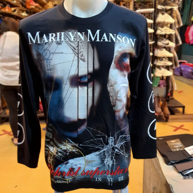 เสื้อแขนยาว Marilyn Manson สกรีนสวยมาก