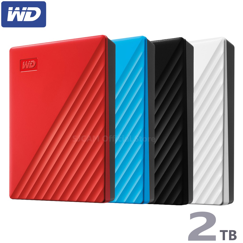WD External Harddisk 2TB ฮาร์ดดิสก์แบบพกพา รุ่น NEW My Passport 2 TB, USB 3.0 External HDD 2.5" ประกัน Synnex 3 ปี