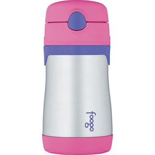 THERMOS : TRMBS535PK* ขวดน้ำก็บอุณหภูมิ FOOGO Vacuum Insulated Stainless Steel 10oz. Straw Bottle