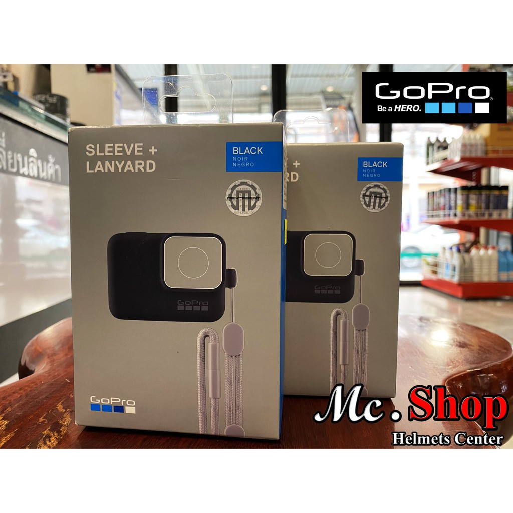 ยางกันกระแทรกกล้อง SLEEVE + LANYARD GOPRO 7 6 5 4 BLACK