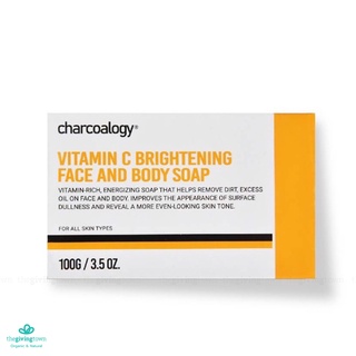 สบู่ก้อน Charcoalogy Bar Soap Vitamin C Brightening NEW PACKAGE!