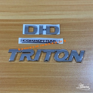 โลโก้ TRITON + DID + COMMON RAIL เรซิ่น ติดท้าย ไททัน ราคายกชุด 3 ชิ้น