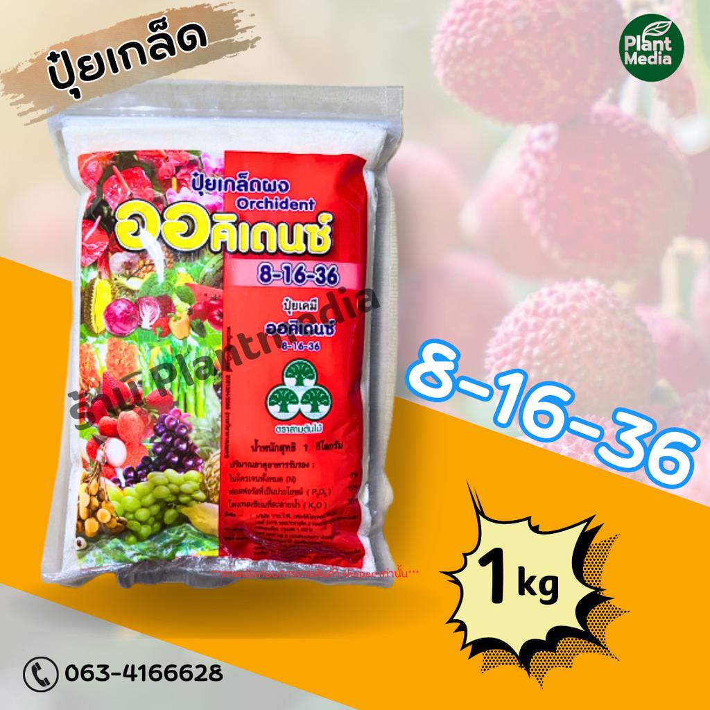 ปุ๋ย ออคิเดนซ์  ปุ๋ยเกล็ด 8-16-36  ขยายผล บรรจุ 1 กิโลกรัม