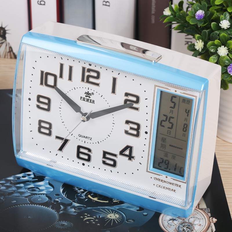 Overlord Calendar Alarm Clock Creative Mute Lazy Snooze with Night ...