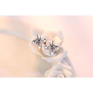 ต่างหูพลอยซิลเวอร์หญิง Silver Earrings WE5R