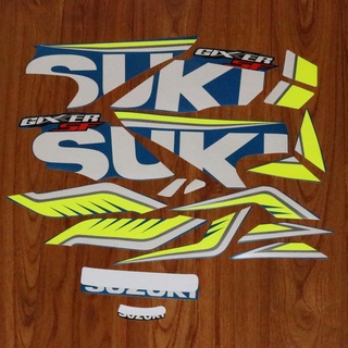 Red / Blue Motorcycle Complete Fairing Body Sticker Decals For GIXXER GSX150F SF150 PVC Waterproof Stickers