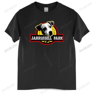 ถูกสุดๆเสื้อยืดผ้าฝ้าย แขนสั้น คอกลม พิมพ์ลาย Jarrussell Park ของขวัญคนรักสุนัข สําหรับผู้ชาย และผู้หญิง