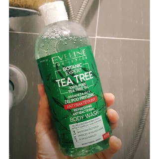 อาบน้ำแก้สิวEVELINE BOTANIC EXPERT TEA TREE OIL REFRESHING BODY WASH ANTIBACTERIAL, 400ML