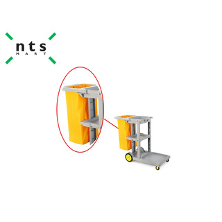 NTS ถุงเก็บขยะทำจากPVC+ไนล่อน สีเหลืองสำหรับรถเข็นทำความสะอาด NTS1-CB11-100L