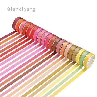 Qianxiyang เทปวาชิ หลากสีสัน สำหรับตกแต่งสแครบบุ้ค จำนวน 60 ม้วน