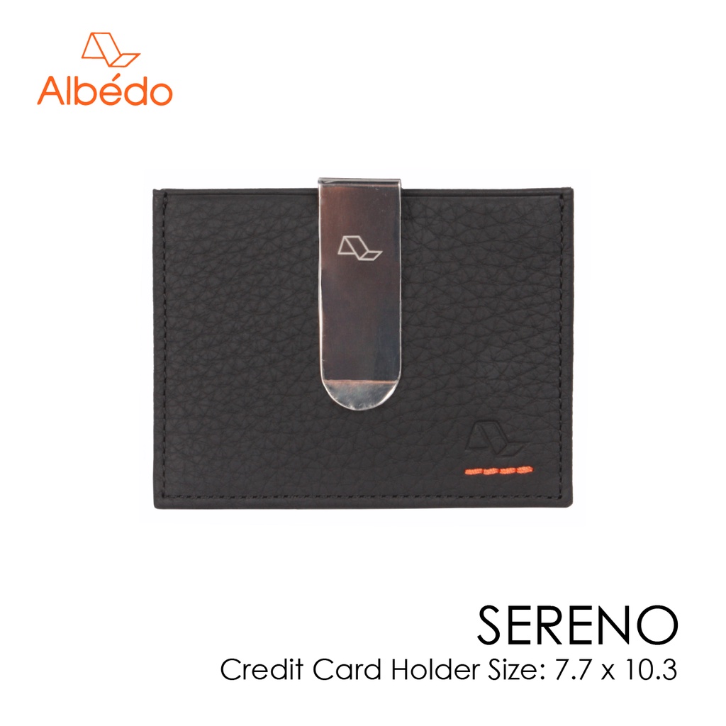 [Albedo] SERENO FLAT CARD HOLDER WITH CLIP คลิปหนีบธนบัตร/กระเป๋าใส่บัตร/กระเป๋าสตางค์/กระเป๋าเงิน รุ่น SERENO - SR01599