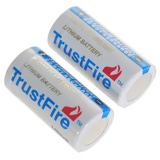 แบตเตอรี่ Lithium คุณภาพสูง TrustFire CR123A 3.0V ชนิดไม่ชาร์จ Primary Lithium Batteries (ก้อนละ)