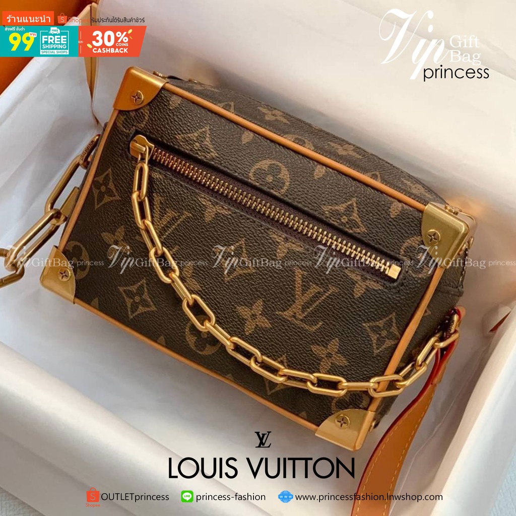 หนังแท้ ไซส์มินิ สวย เท่ห์ รุ่นหายากมาก LOUIS VUITTON Mini Soft Trunk in Monogram Legacy Brown in Co