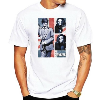 เสื้อผ้าผชใหม่ เสื้อยืดลําลอง แขนสั้น พิมพ์ลาย John Steed Emma Peel TEE Sixties Macnee Rigg Cult TV แฟชั่นฤดูร้อนS-5XL