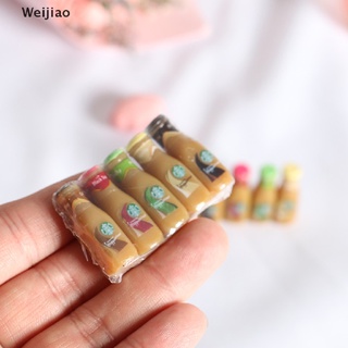 Weijiao โมเดลขวดกาแฟเรซิ่นจําลองขนาดมินิสําหรับตกแต่งบ้านตุ๊กตา 1/12 1/5ชิ้น Th