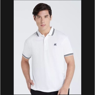 เสื้อโปโลแขนสั้น  Maximo Dante คอปก ลายริ้ว คลาสสิก สไตล์ยุโรป รุ่น S-03  Size S-8XL(jumbo) ผลิตในประเทศไทย คุณภาพดี