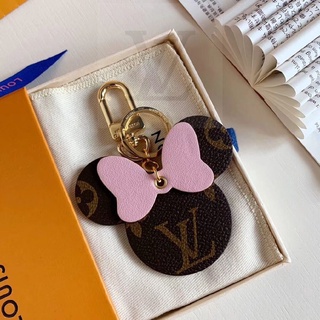 ใหม่ Louis Vuitton Minnie Mouse Bag Charm &amp; KEY HOLDER ไม่มีกล่อง 2022