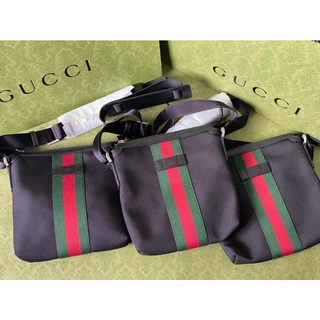 New‼️ Gucci Messenger Bag ดำ มือ1ของแท้🇹🇭