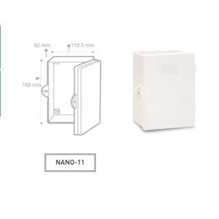 NANO ตู้พลาสติก กันน้ำ ขนาด 4.5” x 6.5”