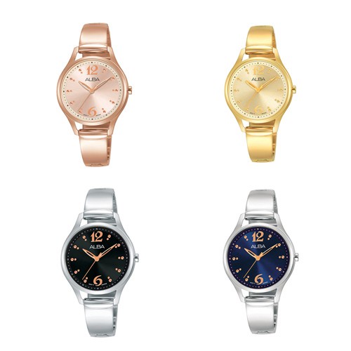SR Alba นาฬิกาข้อมือผู้หญิง สายสแตนเลส  รุ่น AH8510X,AH8512X,AH8513X,AH8515X