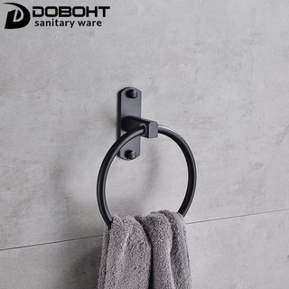 Doboht แหวนอลูมิเนียมสีดําสําหรับผ้าขนหนู1001105-BL เครื่องสําอางค์พร้อมกระดุม