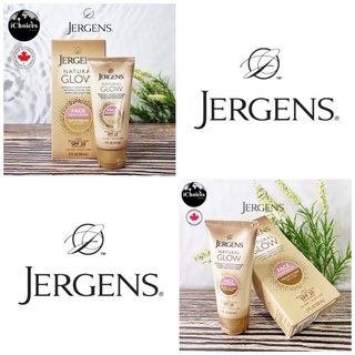 [JERGENS] Natural Glow FACE Moisturizer with Broad Spectrum SPF 20, 59 ml เจอร์เกนส์ เปลี่ยนผิวเป็นสีแทน สำหรับผิวหน้า