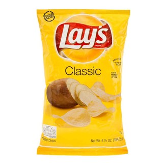 Lays Classic Potato Chip 184g. เลย์คลาสสิคมันฝรั่งทอด 184 กรัม