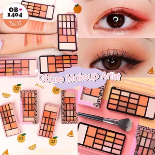 Obuse Makeup Artist OB1404 โอบิวซ์ เมคอัพ อาร์ติสต์ เมคอัพพาเลท บลัชออน อายแชโดว์