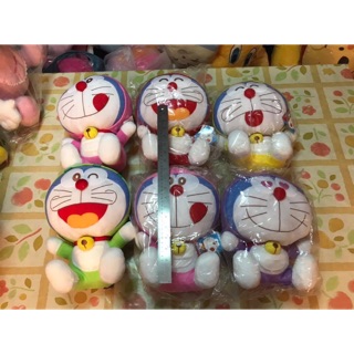 ตุ๊กตา โดเรม่อน Doraemon ใส่ชุดผลไม้ ป้ายห้อย ขนาด 12นิ้ว