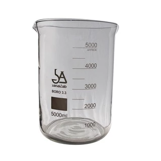 บีกเกอร์แก้วทนไฟ 1000 ml. - 5000 ml. (Beaker - BORO 3.3 Glass 1000 ml. - 5000 ml.)