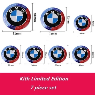 BMW สติ๊กเกอร์ติดรถ โลโก้รถยนต์ ด้านหน้า และด้านหลัง สําหรับ BMW 50th Commemorative Edition 5 series 3 series 6 series GT X5 X3 X1 M5 M3