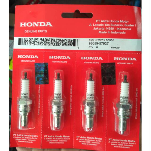 หัวเทียน Denso U22FER9 สําหรับคาร์บูเรเตอร์ Vario 110