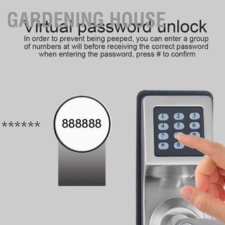 อุปกรณ์ล็อคประตูดิจิตอลแบบใส่รหัสผ่านพร้อม Ic Card Codes And Key ปลดล็อคสําหรับตกแต่งสวน