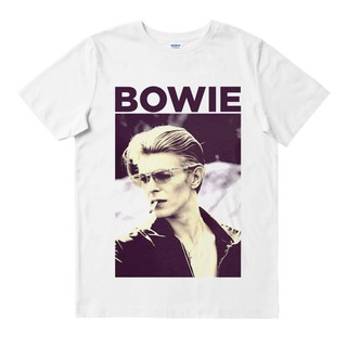 David BOWIE ภาพบุคคล สีขาว | เสื้อยืด พิมพ์ลายวงดนตรี | เพลงเมอร์ช | Unisex | เสื้อยืด พิมพ์ลายดนตรี | หิน