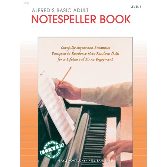(Piano)Alfred's Basic Adult Piano Course: Notespeller Book 1 (18116)