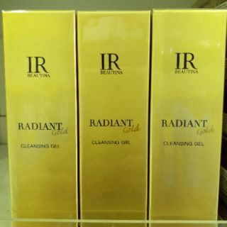 IR2102 เจลใสล้างหน้า สูตรไร้สบู่ IR Beautina Radiant Gold Cleansing Gel (Soap Free) 125 ml.