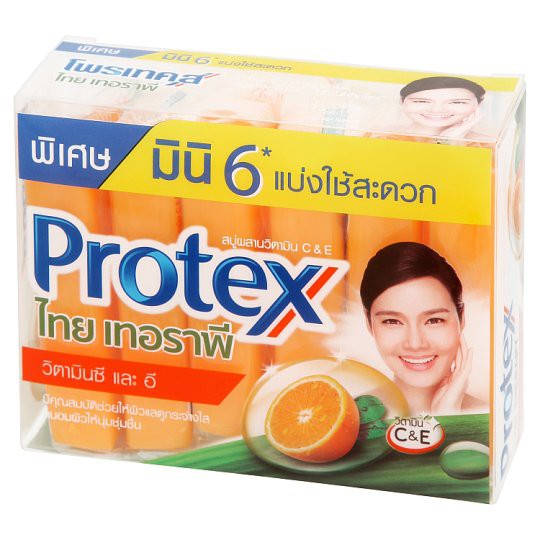 Protex สบู่โพรเทคส์ สมุนไพร วิตามินซีและอี 30 กรัม แพ็ค 6 ก้อน