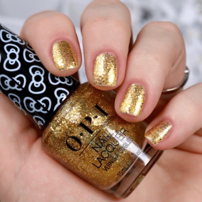 พร้อมส่ง OPI Glitter All The Way กลิตเตอร์สีทองระยิบในน้ำเบาใส ทาทับสีพื้น ทาเดี่ยว ราคา ถูกที่สุด ดีลบีเคเค แกลเลอรีภาพที่ 8
