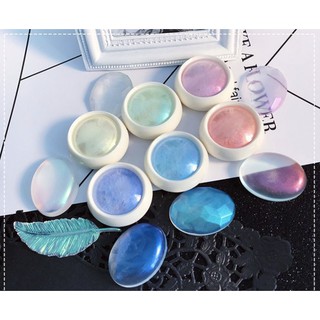 ผงกระจก 6g ผงกลิตเตอร์ ผงเปลิอกหอย ผงออโรล่า Mirror Glitter Nail ผงขัดเล็บ ฟรี แปรง กากเพชร Aurora สวย ✨