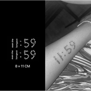 【Mars Tattoo】ใหม่ สติกเกอร์รอยสักชั่วคราว กึ่งถาวร 2 สัปดาห์ ติดทนนาน X040