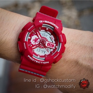 GShock Ga110 Liverpool Custom Red Color YNWA Screen UV 400%