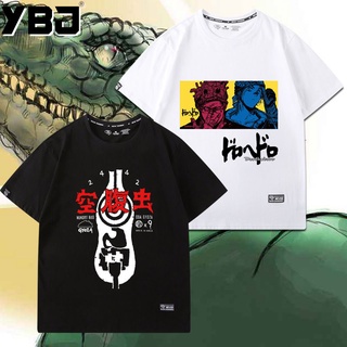 T-shirt  สไตล์ฮ่องกงเสื้อยืดชายอะนิเมะสองมิติ Dorohedoro คนต่างด้าวมอนสเตอร์รอบเสื้อยืดแขนสั้นชายหลวมนักเรียนS-5XL