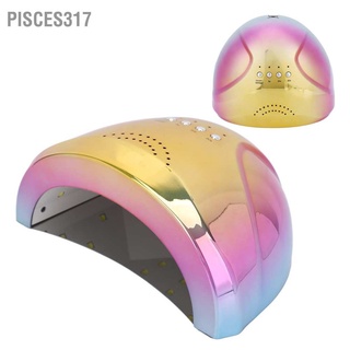 Pisces317 เครื่องเป่าเล็บเจล Uv Led 48W ปลั๊ก Eu 100‐240V