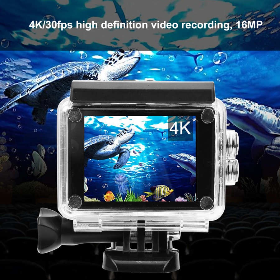 SJ CAM SJ4000 Air wifi กล้องแอคชั่น(4K) กล้องติดหมวกกล้องแอคชั่นกันน้ำได้ลึกถึง 30 เมตร (รับประกัน 1 ปี)