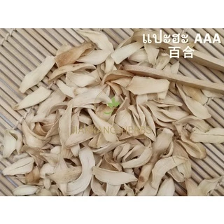 แปะฮะ ชิ้นใหญ่ เกรด AAA 50 100 250 กรัม ปลอดสาร ไม่ฟอกขาว ไม่อบกำมะถัน Lily Bulb สมุนไพรจีน 百合 หัวดอกลิลลี่
