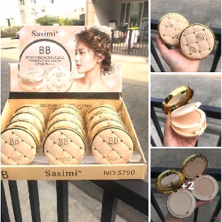 ราคายกกล่อง(ตกตลับ54บาท)จัดโปร‼️แป้งพัพSasimi 2ชั้น ราคาถูก