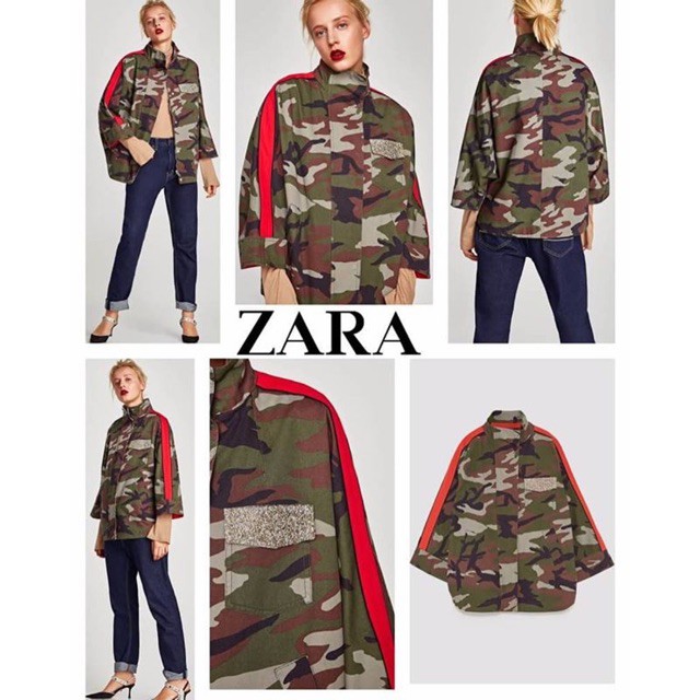 camo zara jacket